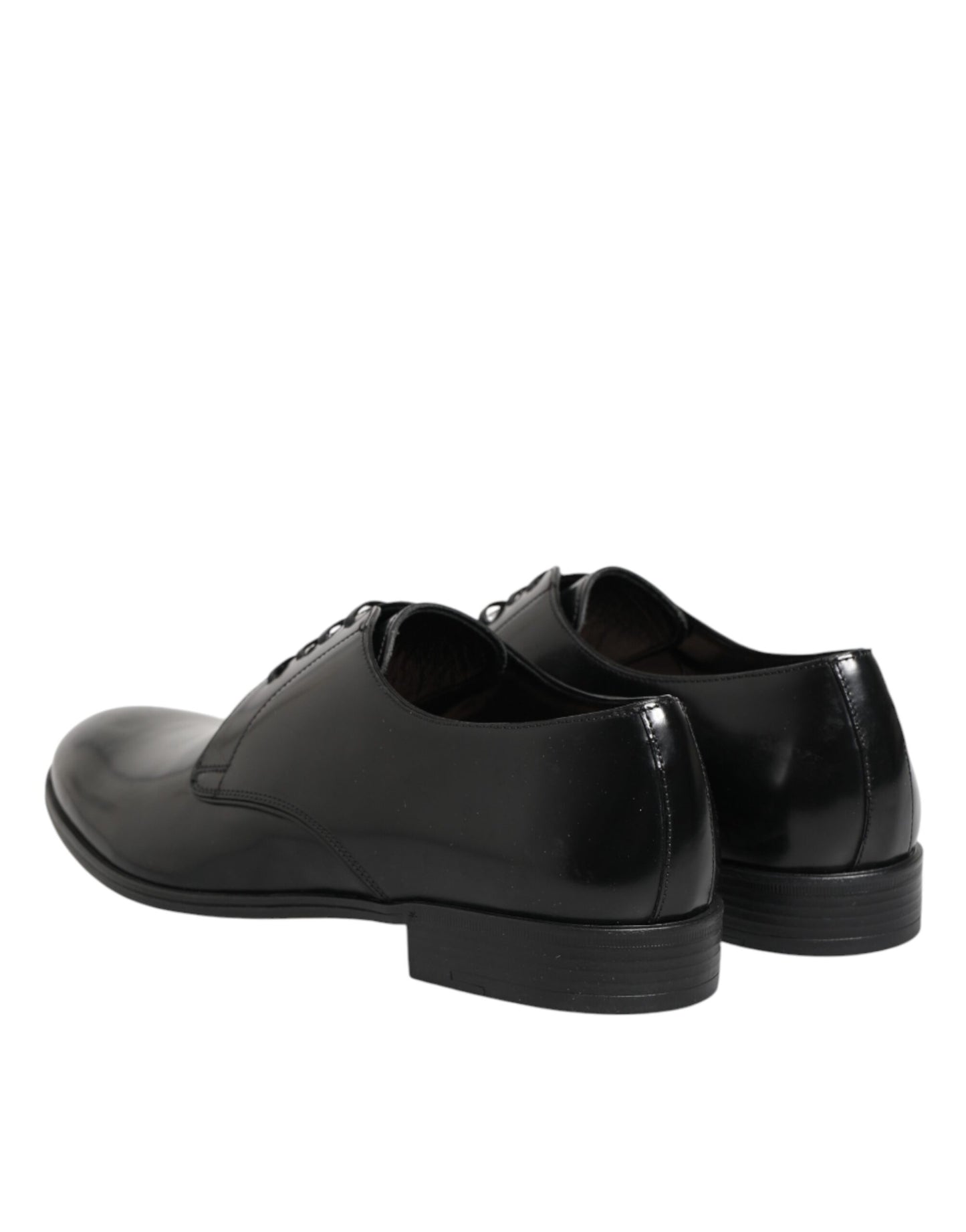 Dolce & Gabbana Schwarze Derby-Schnürschuhe aus Kalbsleder