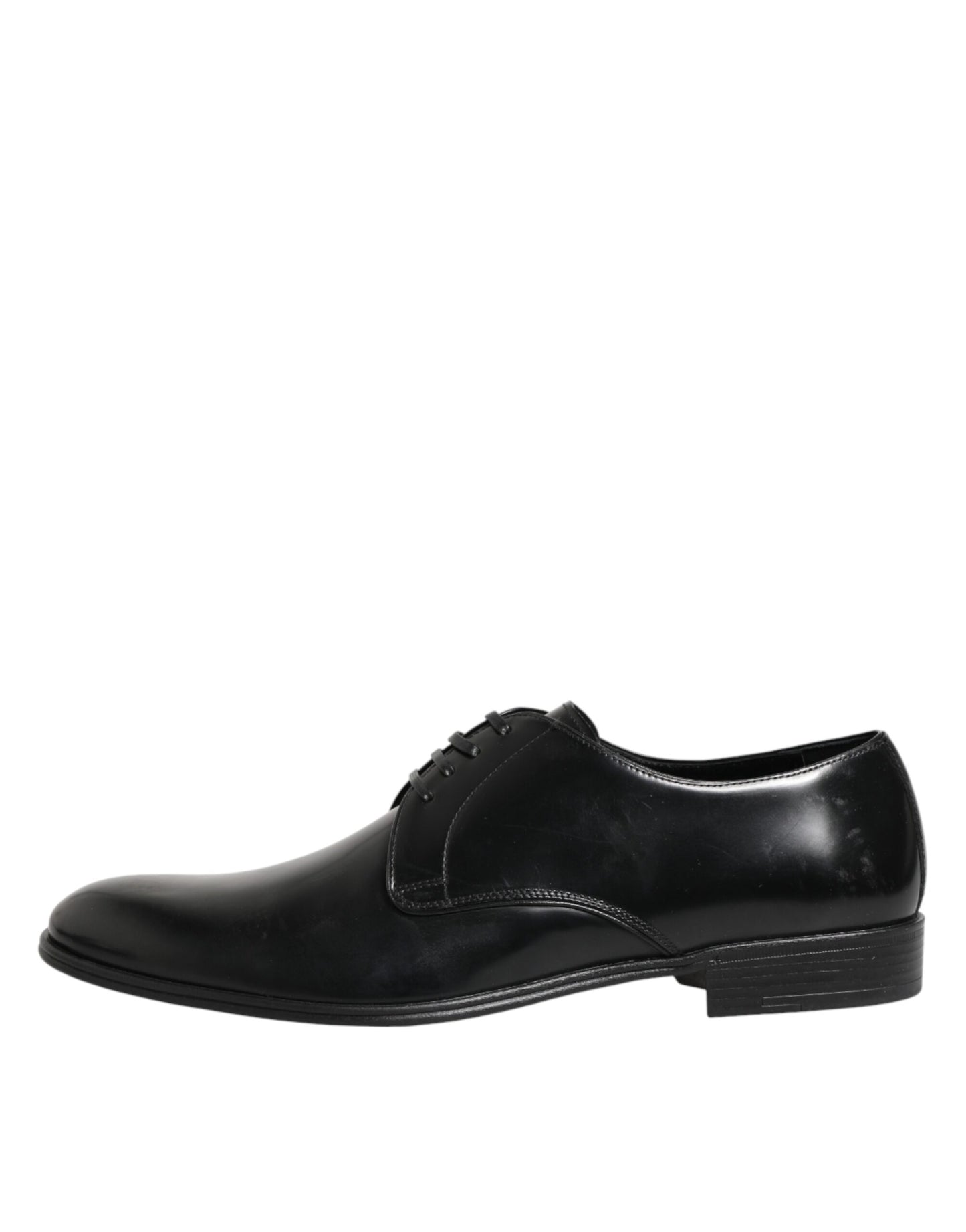 Dolce & Gabbana Schwarze Derby-Schnürschuhe aus Kalbsleder