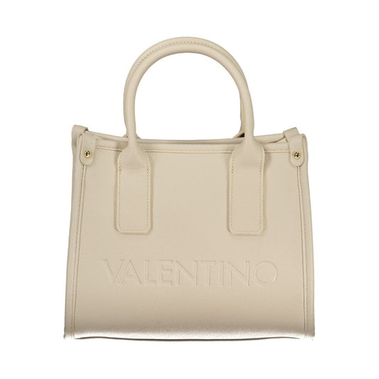 Mario Valentino Beigefarbene Polyethylen-Handtasche