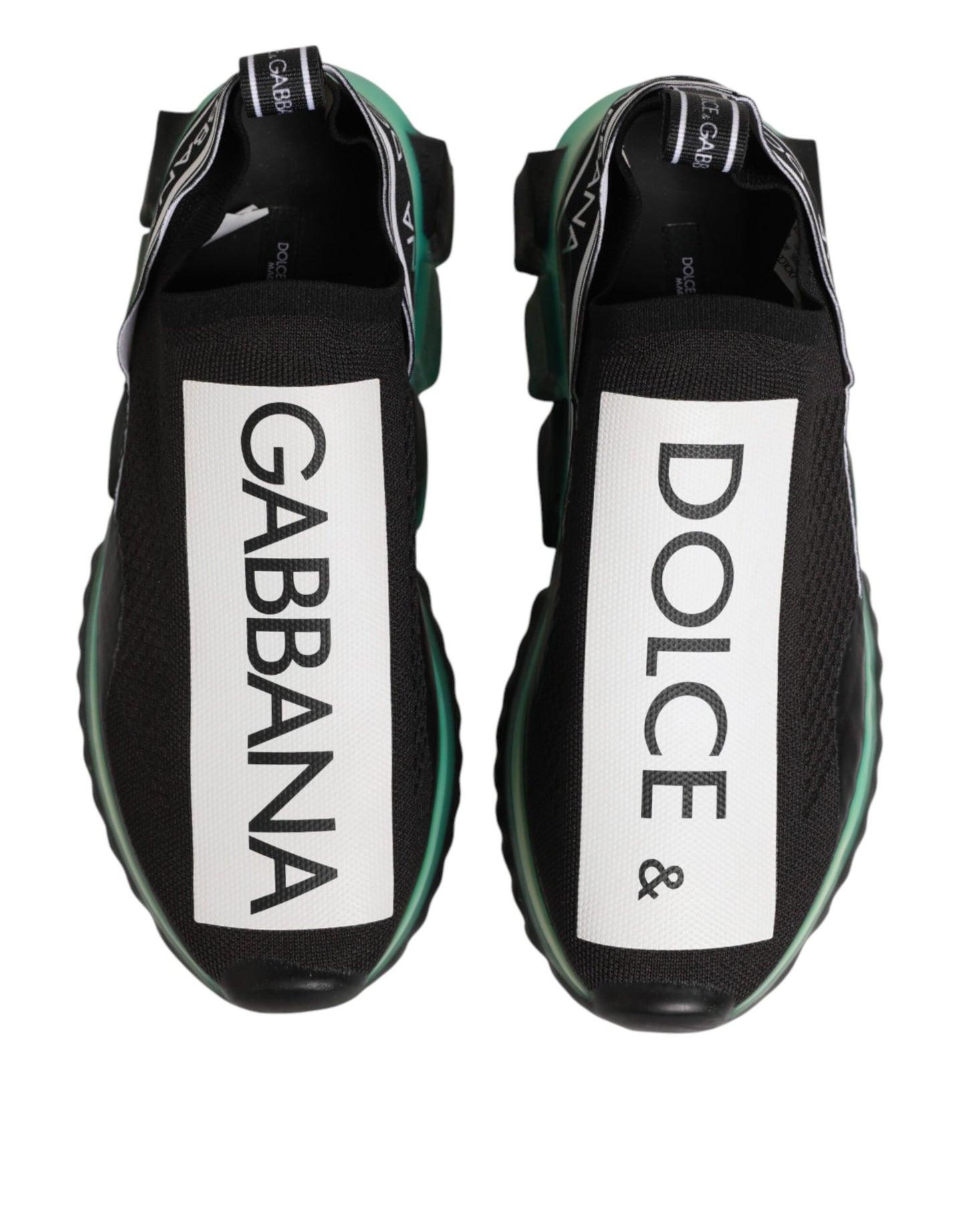 Dolce & Gabbana Schwarze Sorrento Herren-Slip-On-Sneaker