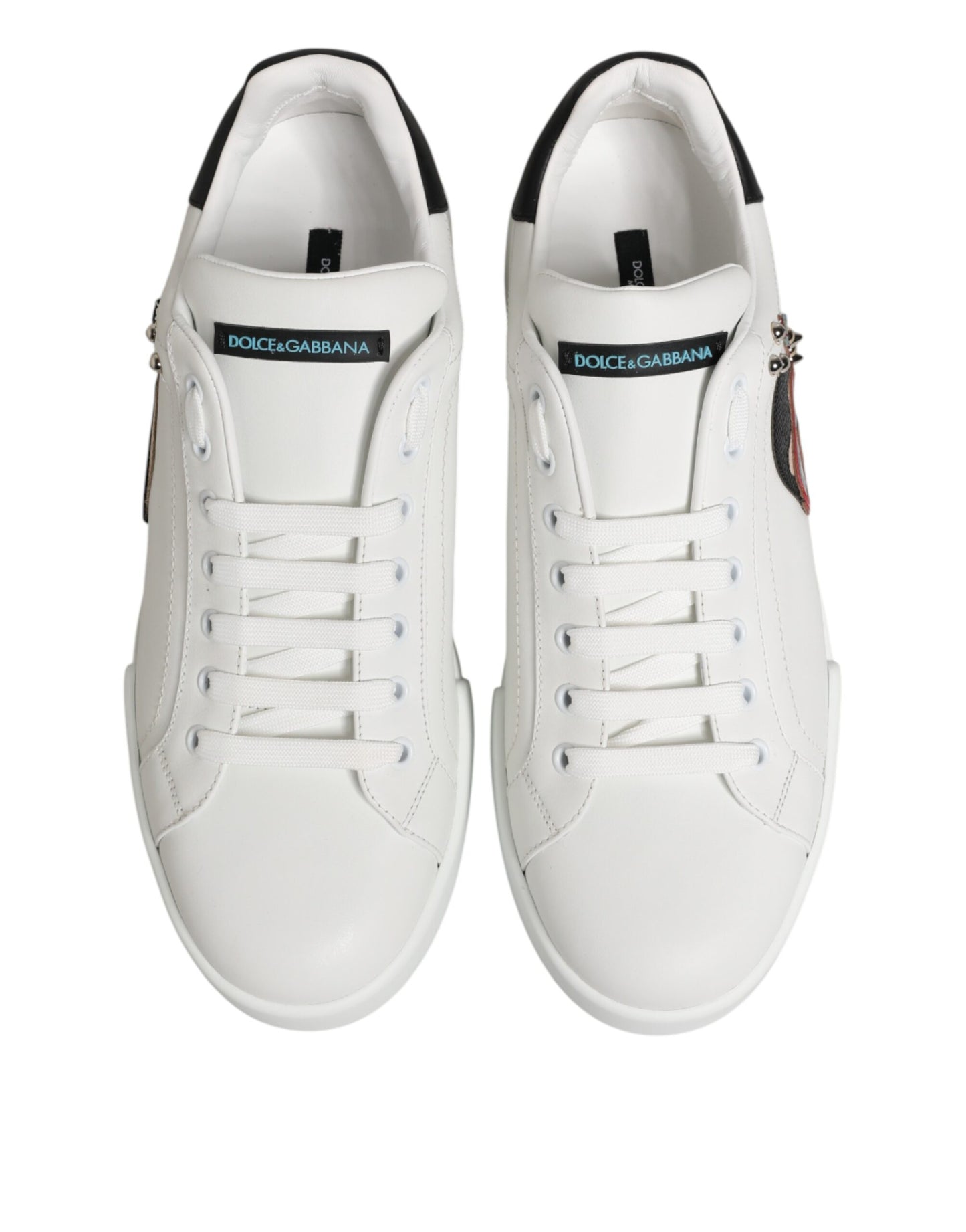 Dolce & Gabbana Weiße Leder-Sneaker #DGFAMILY für Herren