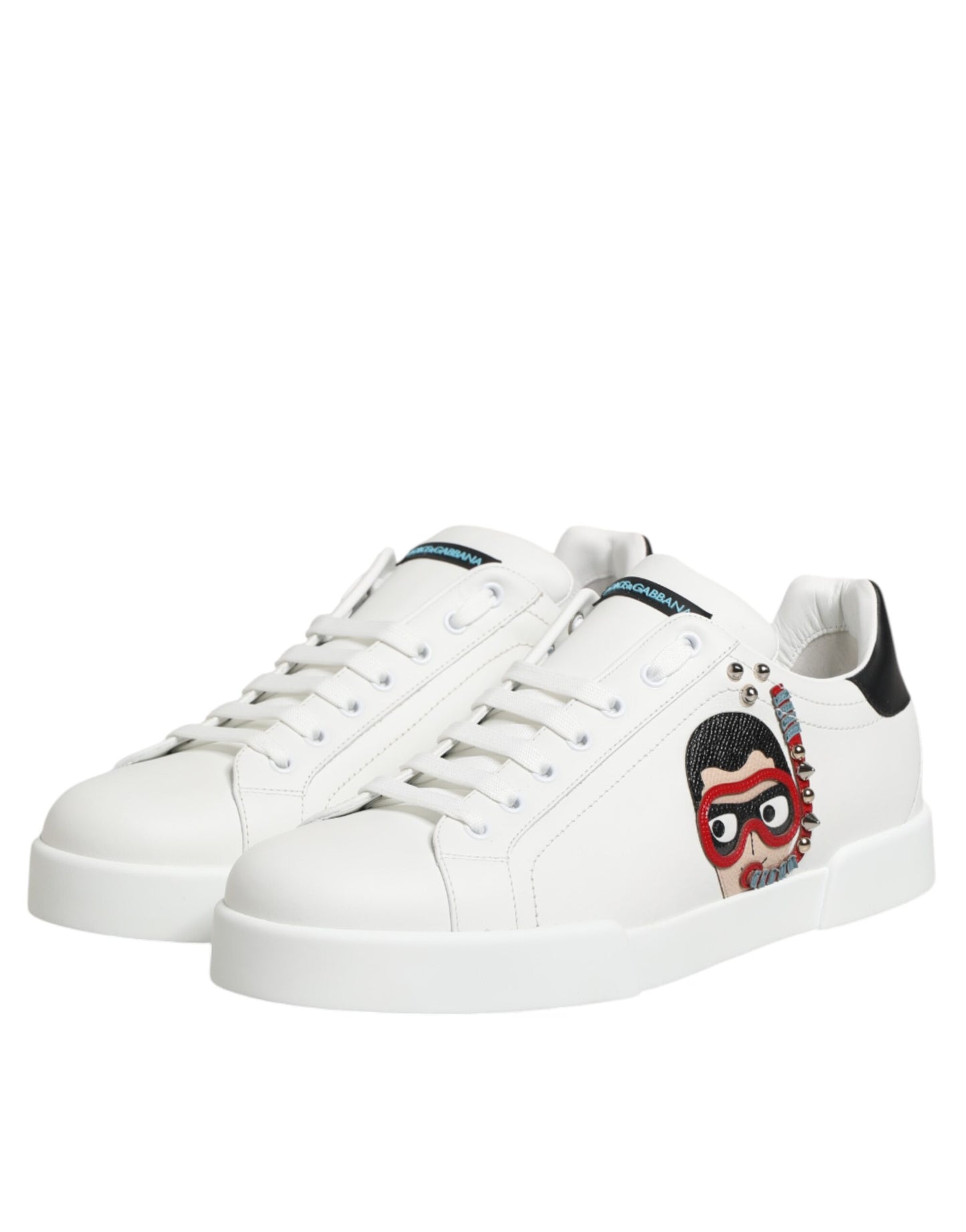 Dolce & Gabbana Weiße Leder-Sneaker #DGFAMILY für Herren
