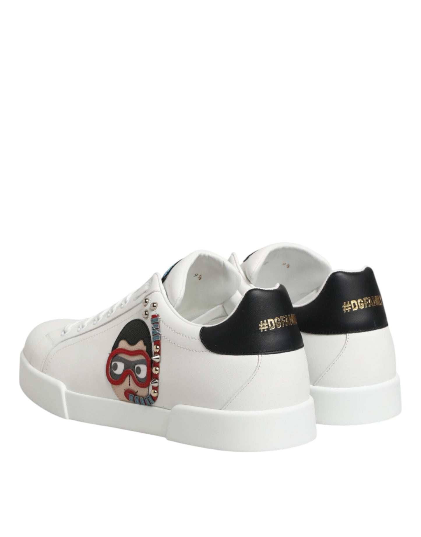Dolce & Gabbana Weiße Leder-Sneaker #DGFAMILY für Herren