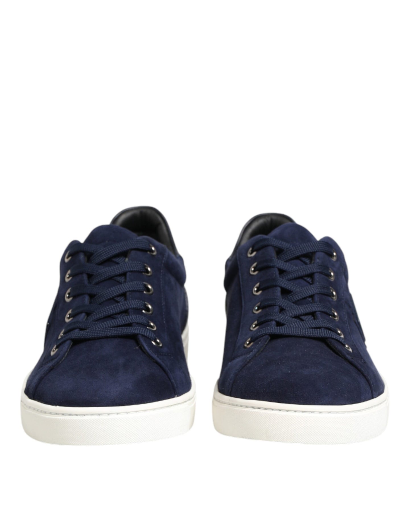 Dolce & Gabbana Blaue Wildleder-Sneaker aus Leder