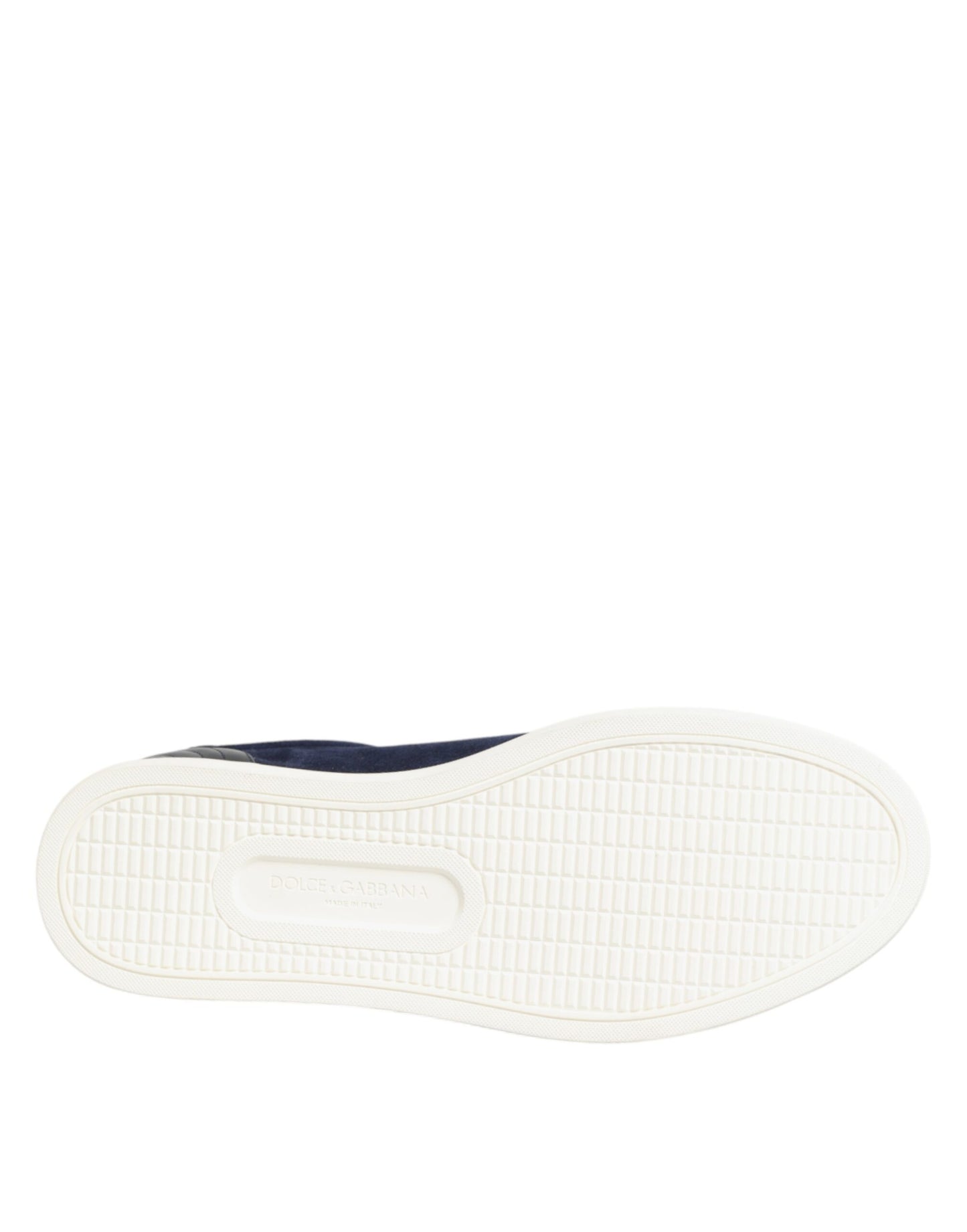 Dolce & Gabbana Blaue Wildleder-Sneaker aus Leder