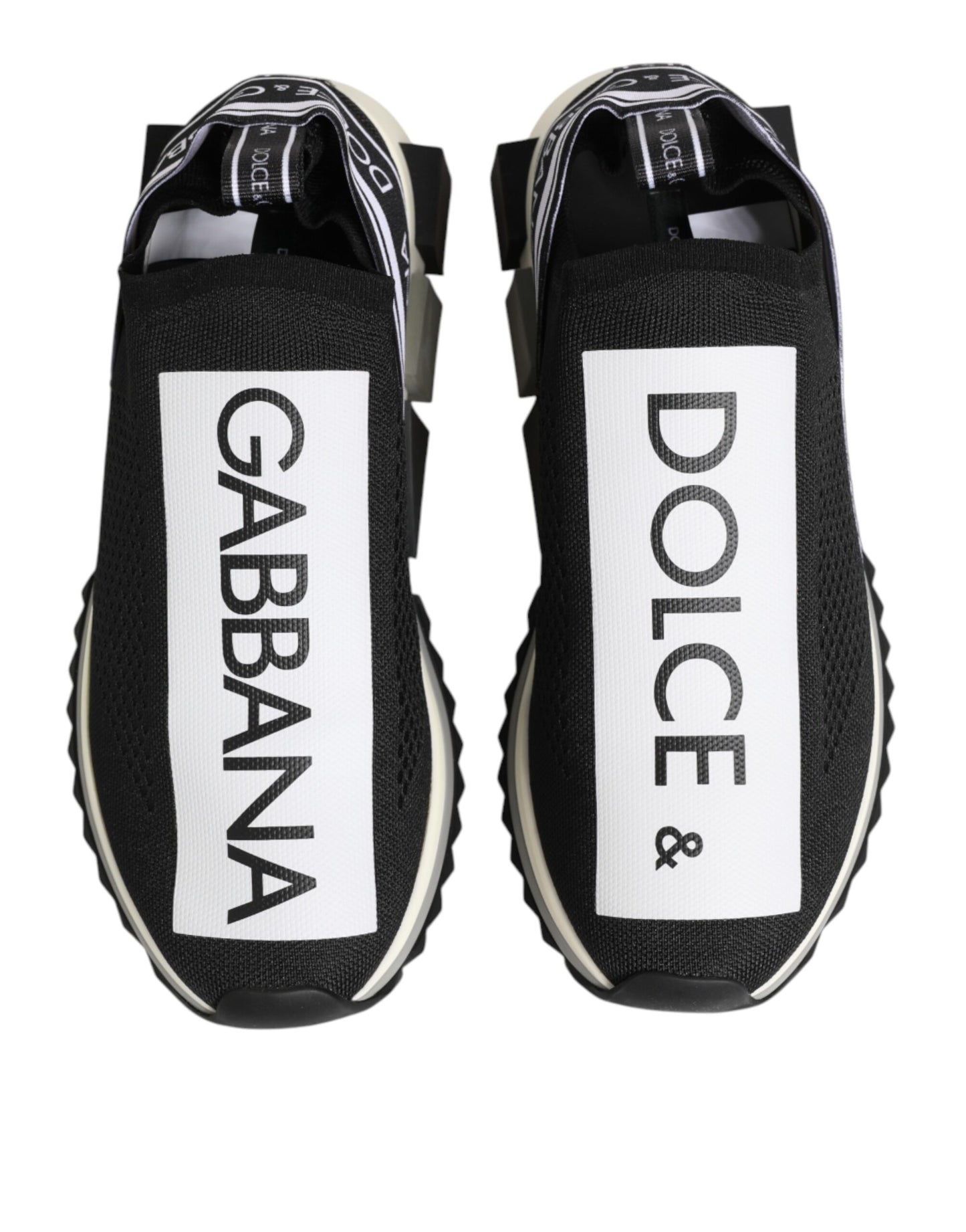 Dolce & Gabbana Schwarze Sorrento Herren-Sneaker zum Hineinschlüpfen