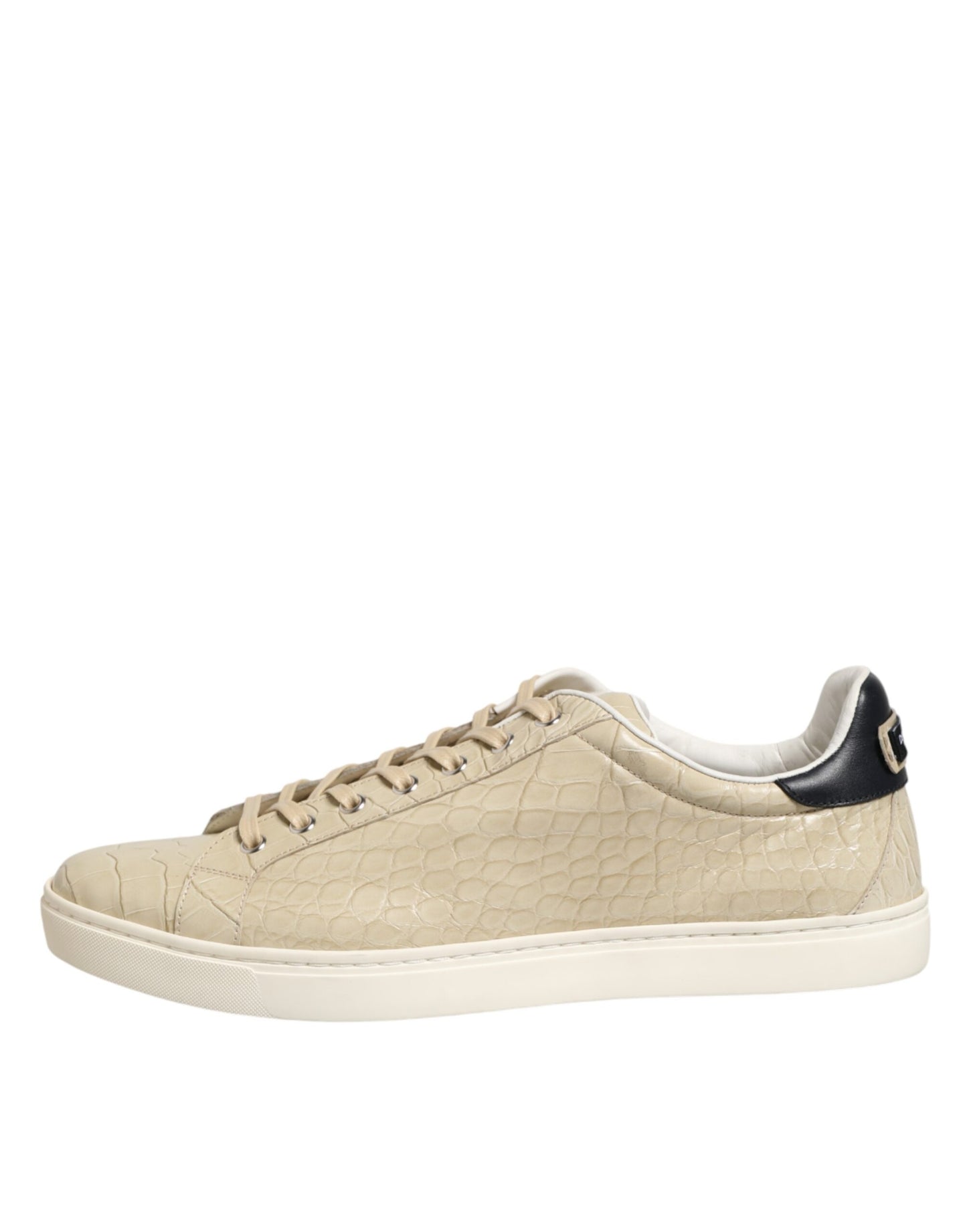 Dolce & Gabbana Beige London Leder-Sneakers