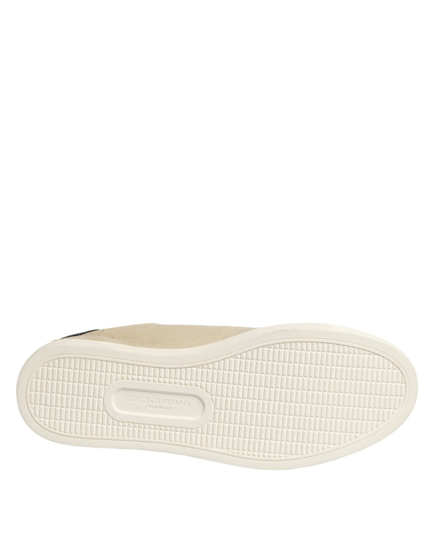 Dolce & Gabbana Beige London Leder-Sneakers