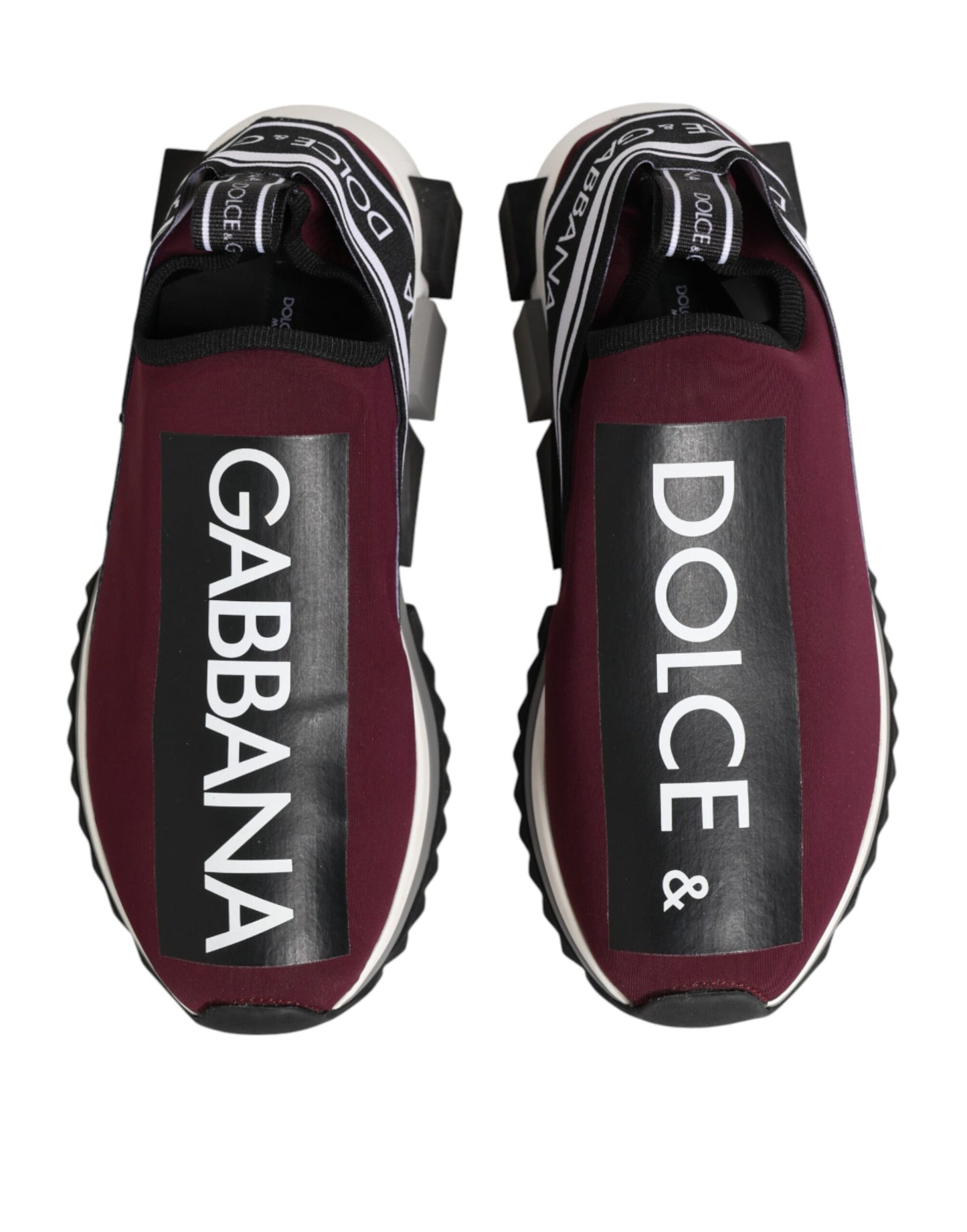 Dolce & Gabbana Bordeauxrote Sorrento Herren-Slip-On-Sneaker