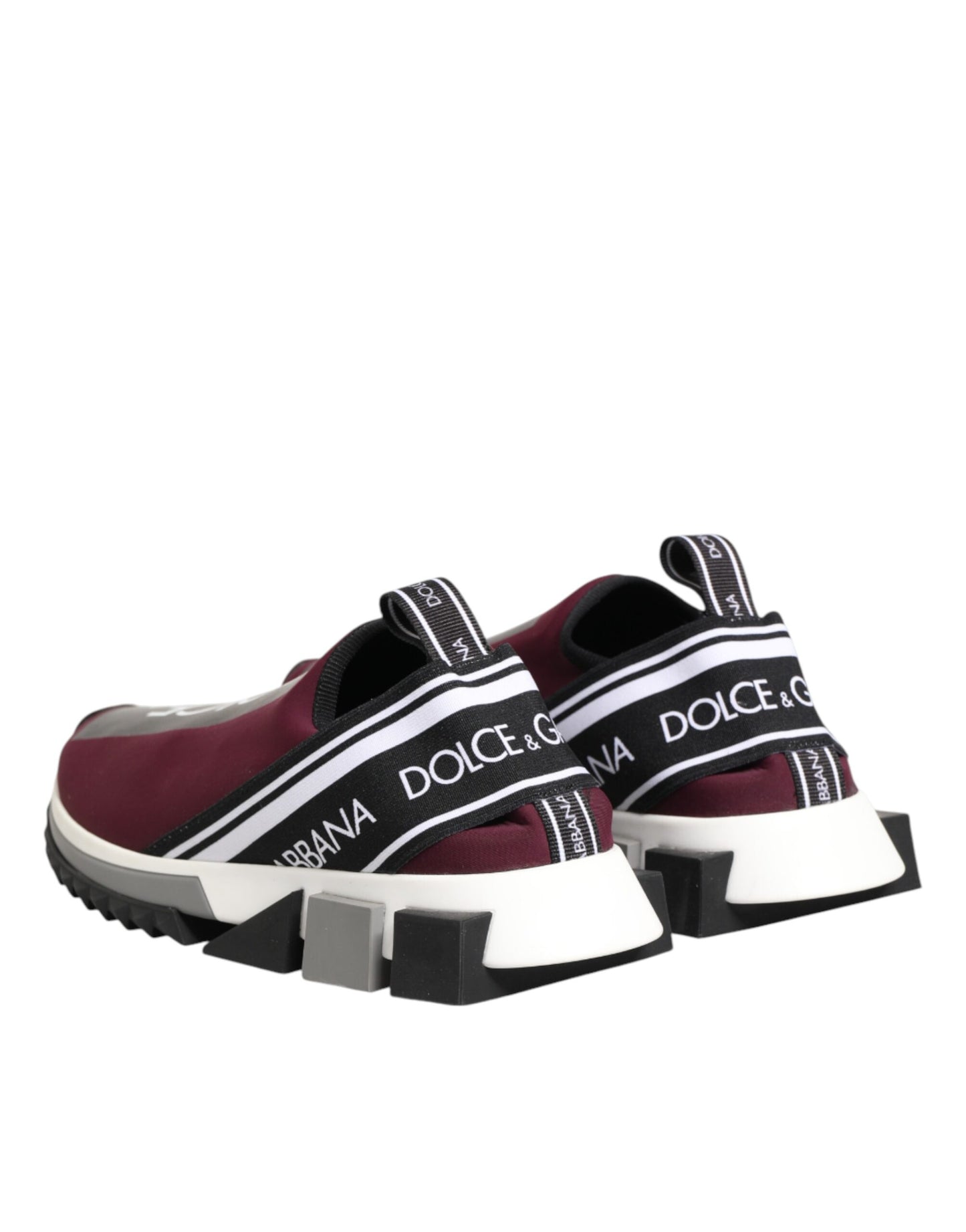 Dolce & Gabbana Bordeauxrote Sorrento Herren-Slip-On-Sneaker