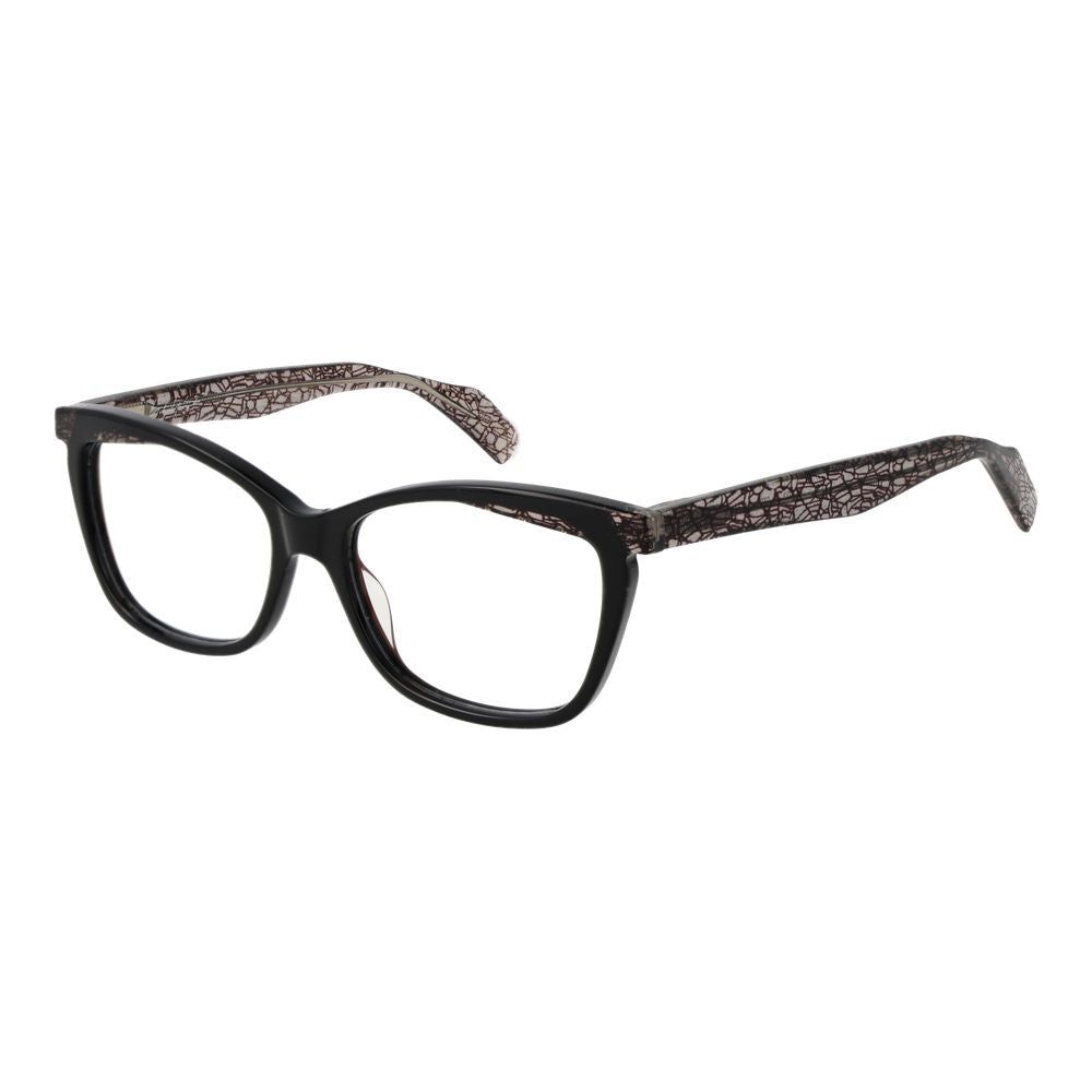 Yohji Yamamoto Schwarze Kunststoffbrille (Gestell)