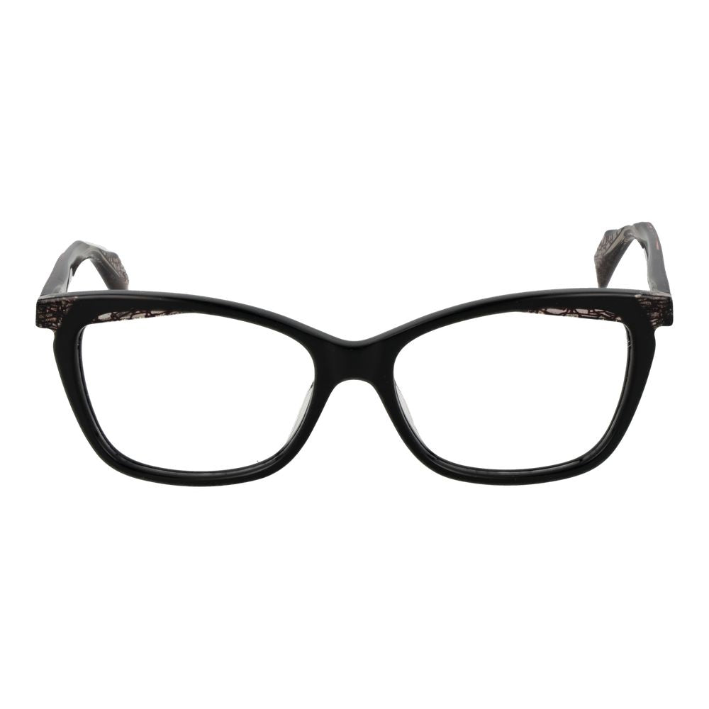 Yohji Yamamoto Schwarze Kunststoffbrille (Gestell)