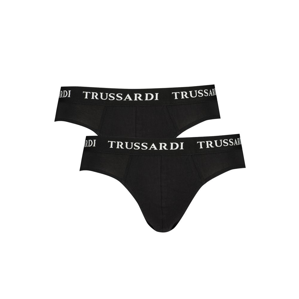 Trussardi Schwarze Baumwoll-Unterwäsche