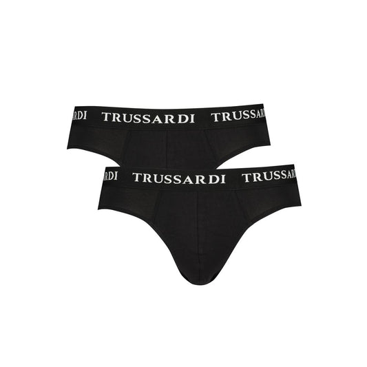 Trussardi Schwarze Baumwoll-Unterwäsche