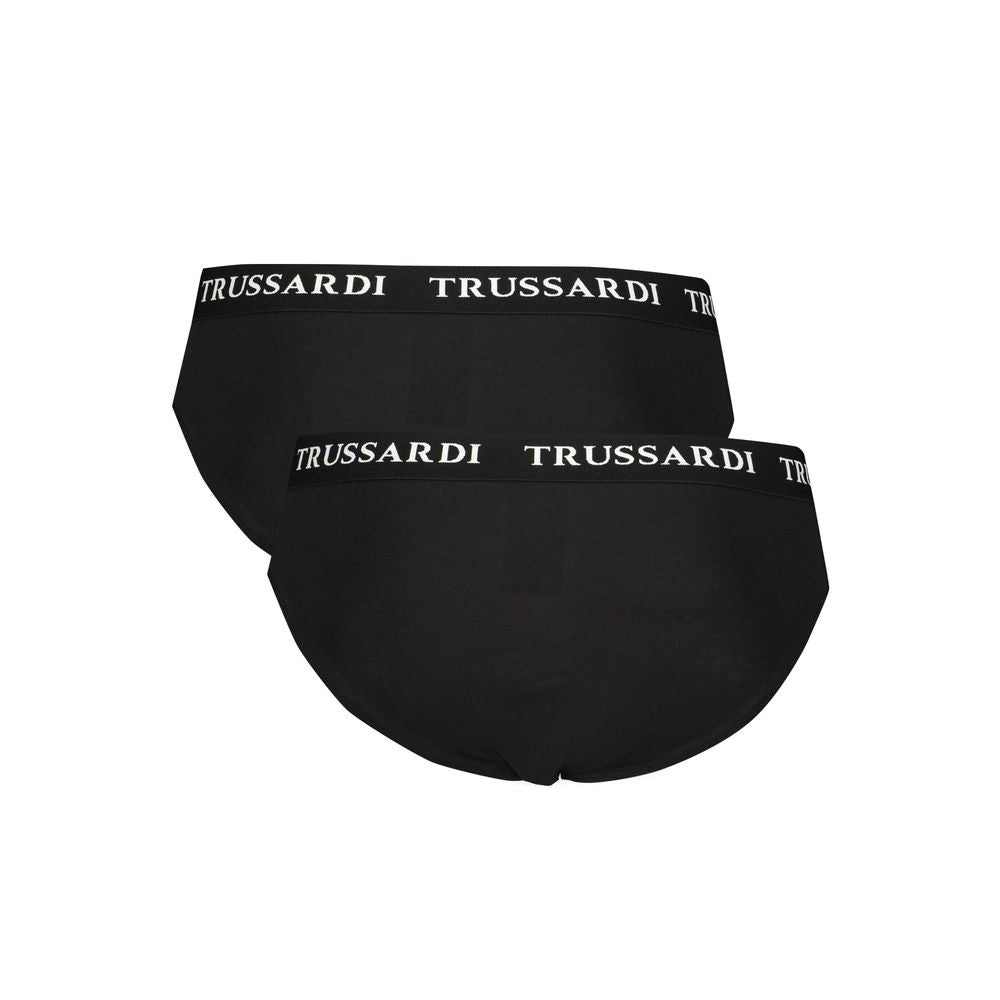 Trussardi Schwarze Baumwoll-Unterwäsche