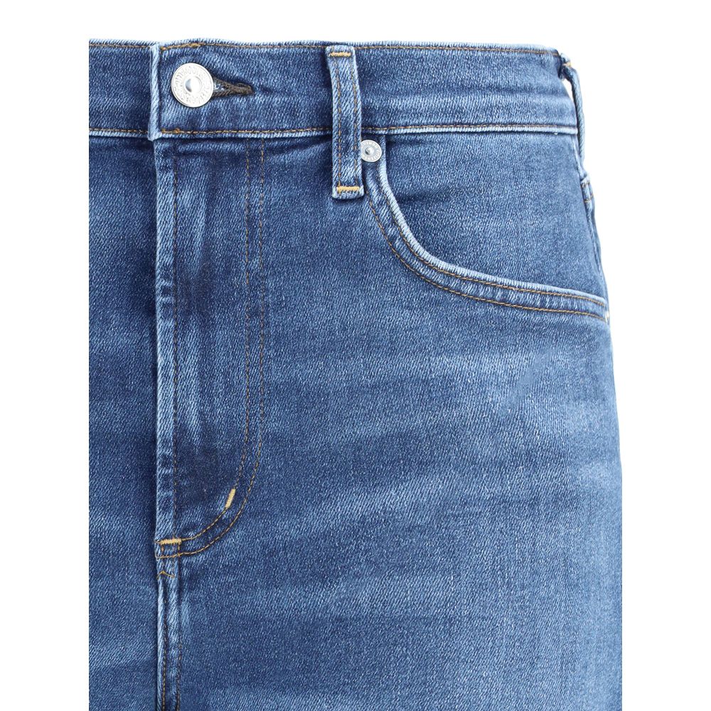 Citizens of Humanity Cropped-Jeans aus Baumwolle in Blau