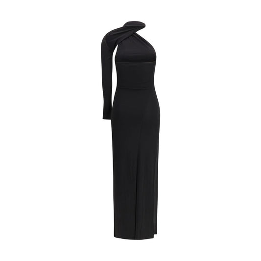 Courrèges Schwarzes Viskose-Cocktailkleid