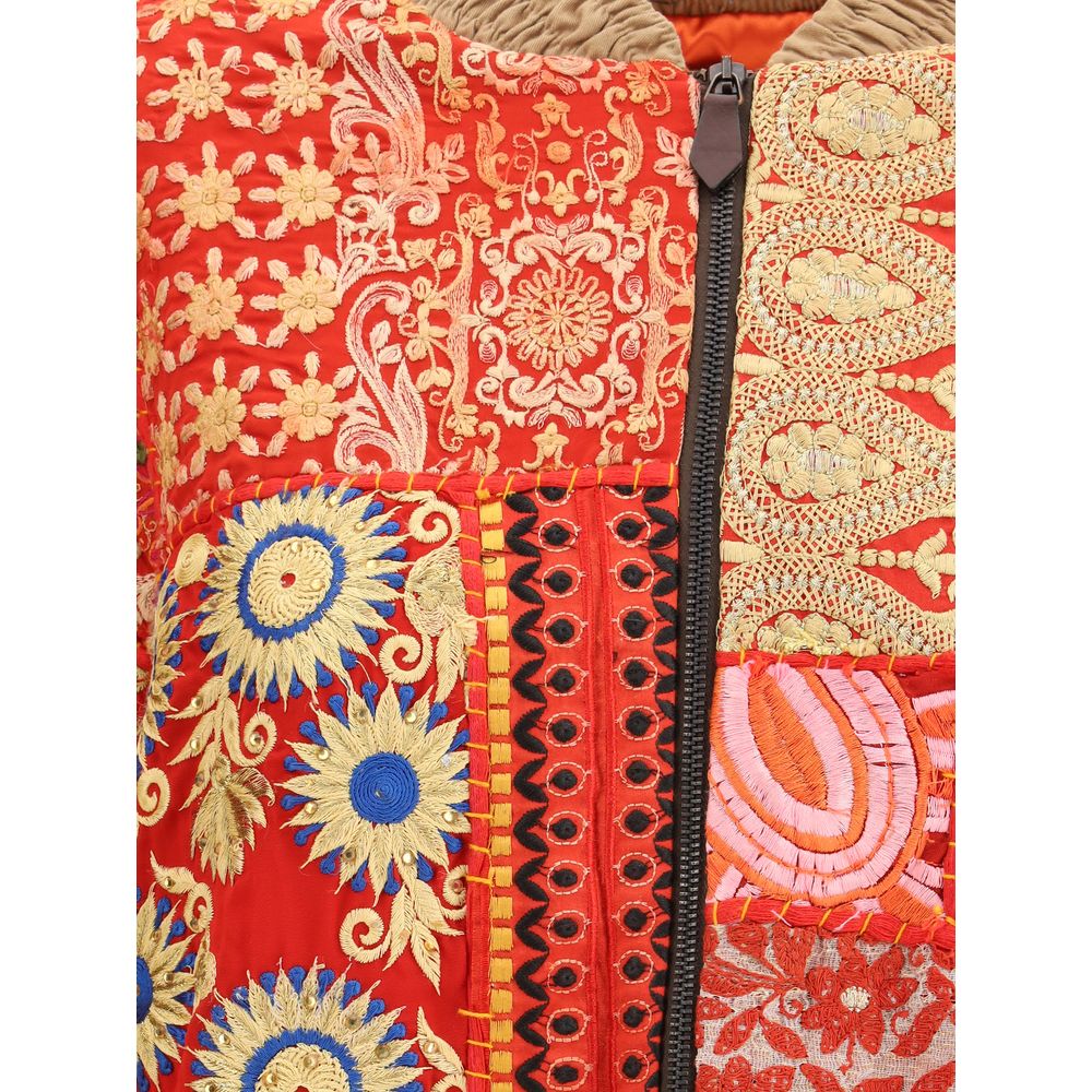 Ella Buntes Baumwoll-Bomberjacke