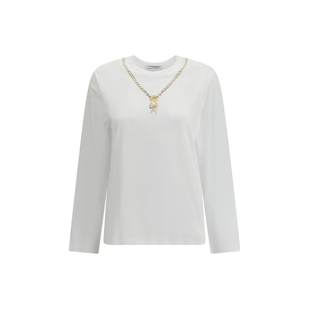 Marine Serre Weißes Baumwoll-Sportoberteil