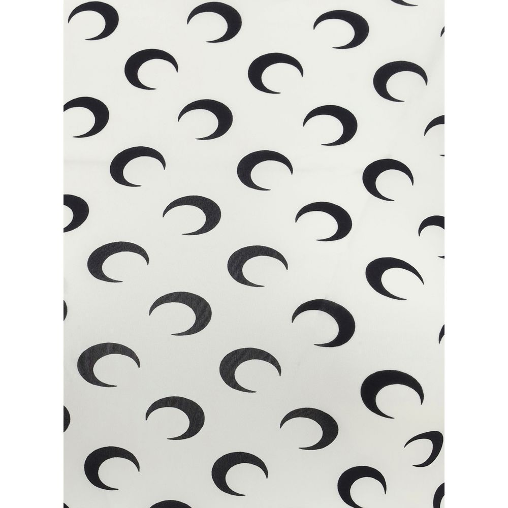 Marine Serre Weißes Polyamid-Oberteil