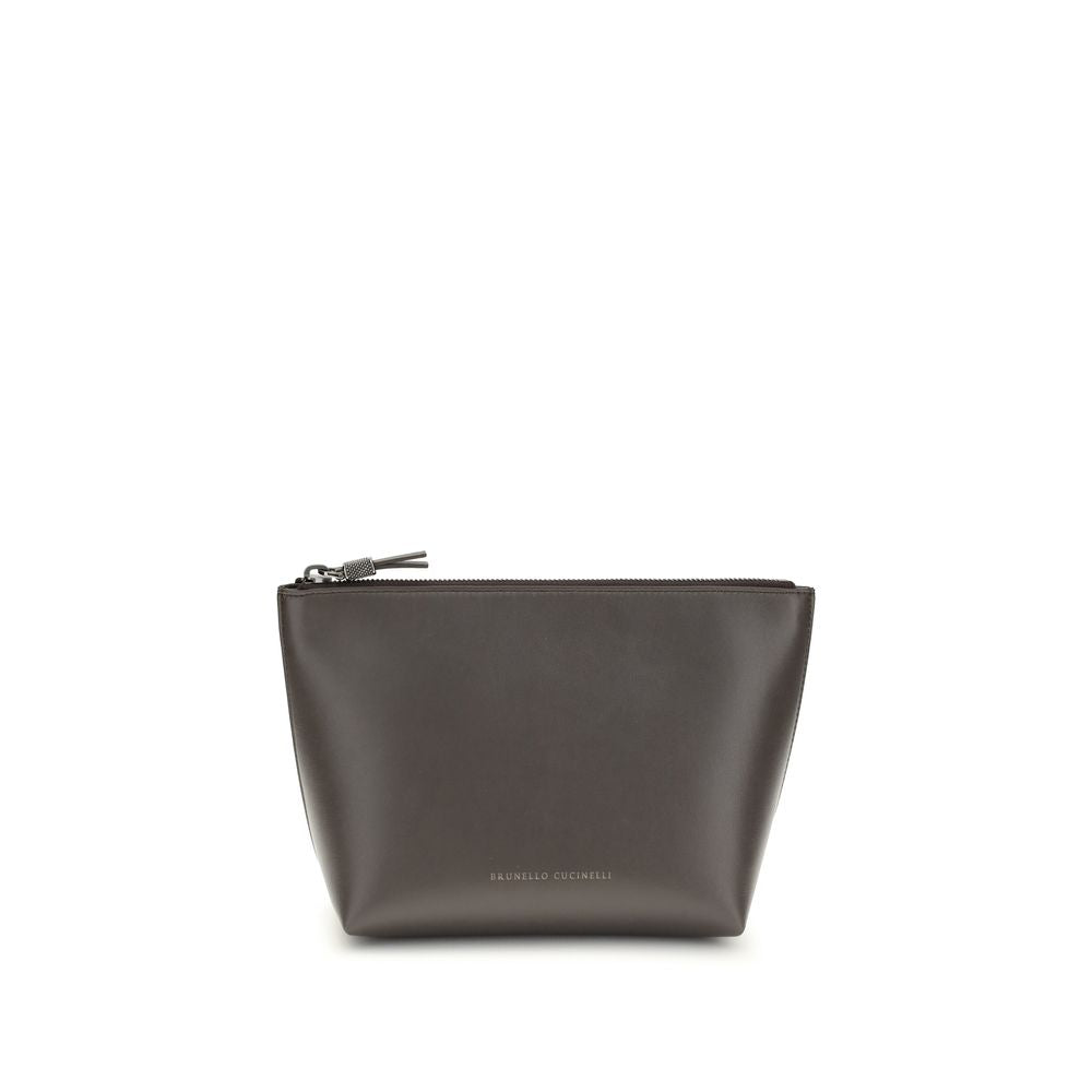 Brunello Cucinelli Braune Kalbshaut Bos Taurus Accessoires