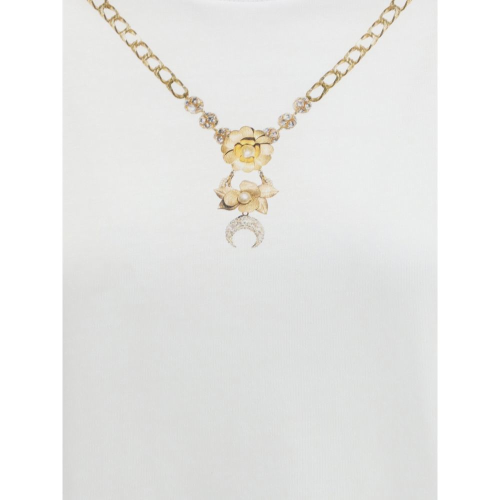 Marine Serre Weißes Baumwoll-Sportoberteil