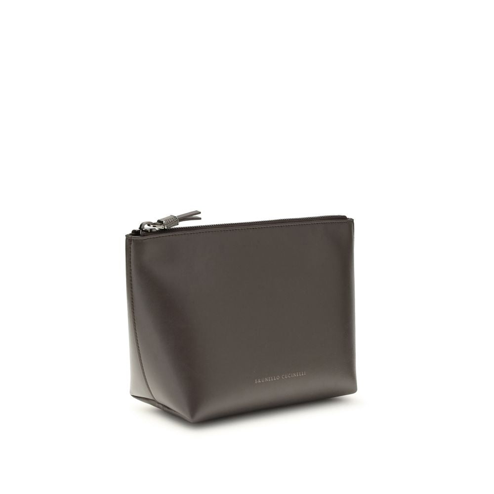 Brunello Cucinelli Braune Kalbshaut Bos Taurus Accessoires