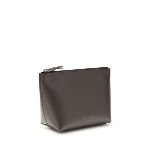 Brunello Cucinelli Braune Kalbshaut Bos Taurus Accessoires