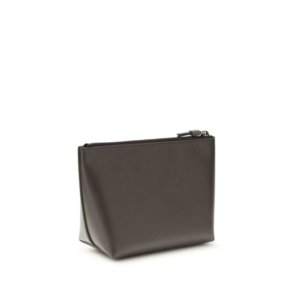 Brunello Cucinelli Braune Kalbshaut Bos Taurus Accessoires