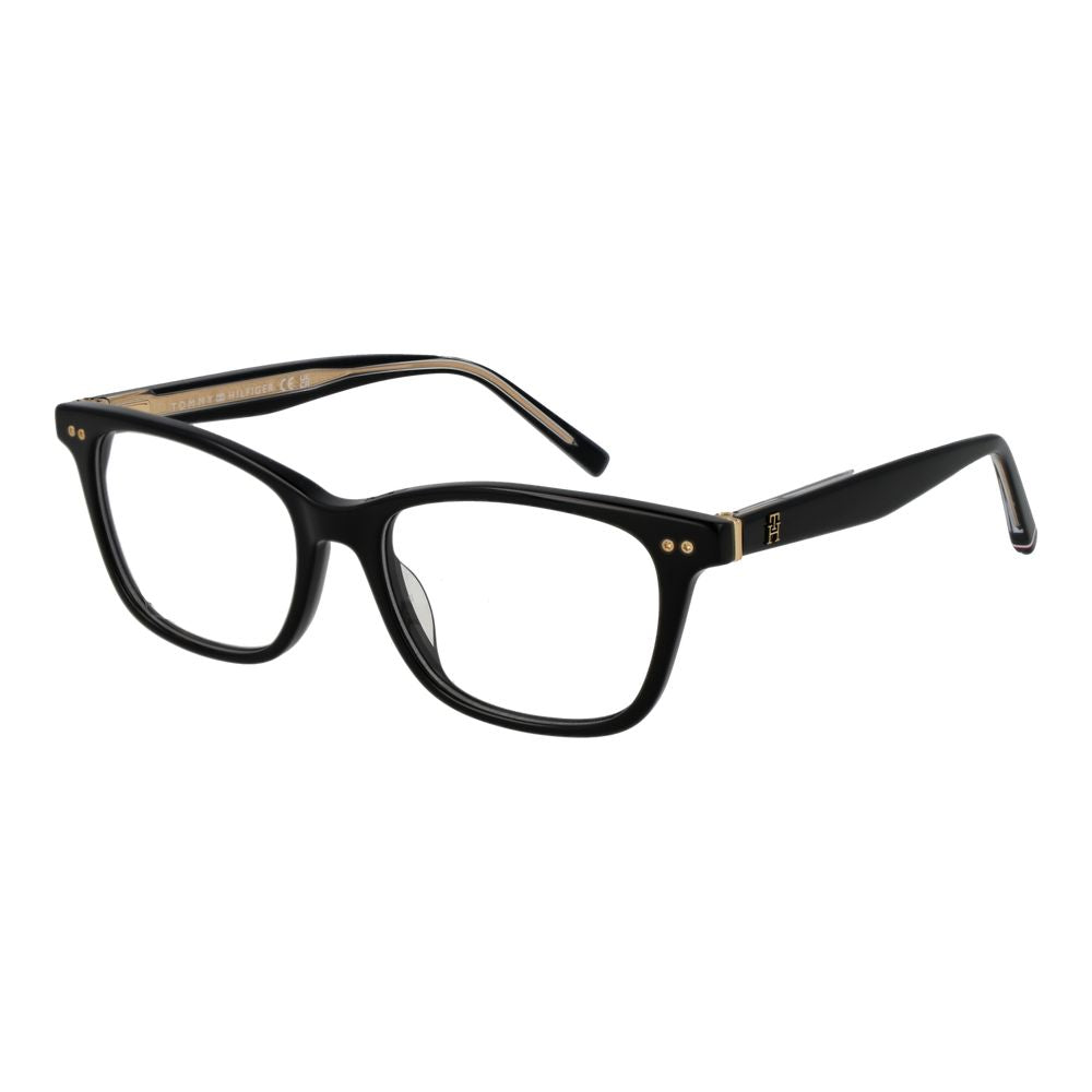 Tommy Hilfiger Schwarze Acetat-Brille (Gestell)