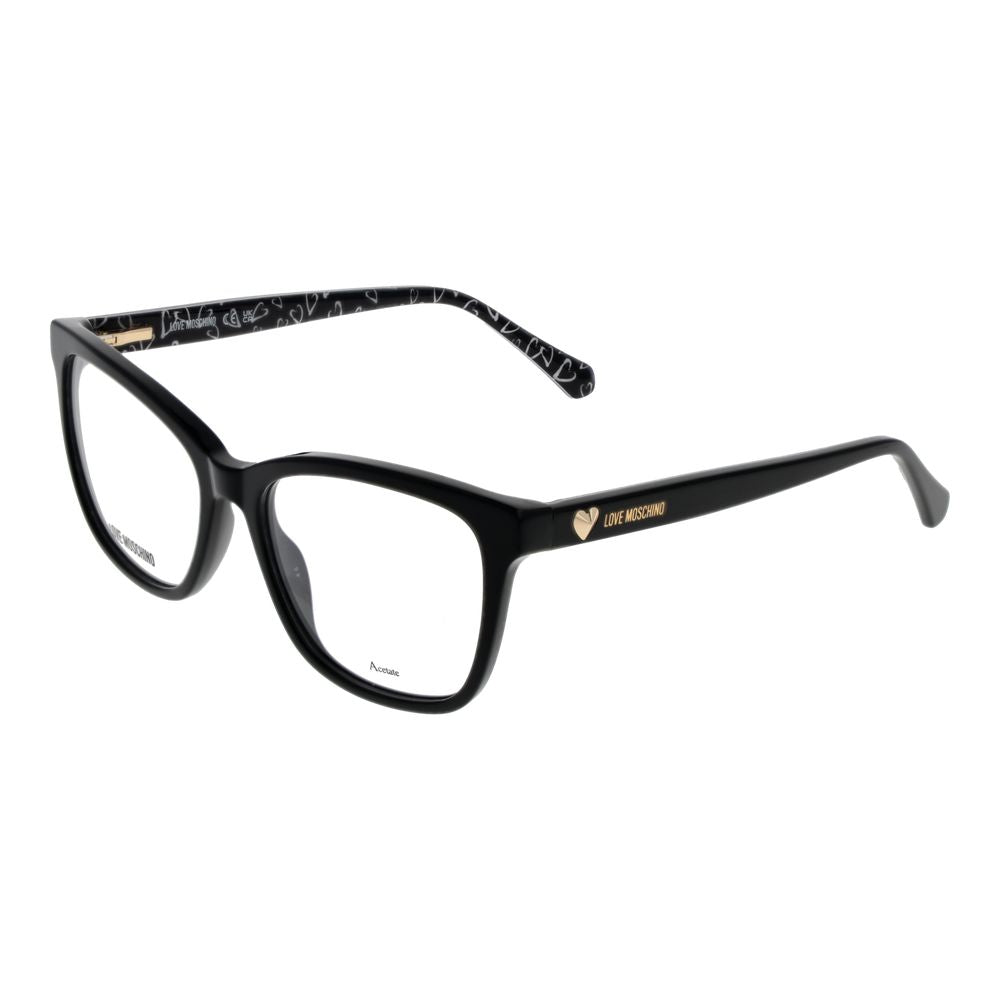 Love Moschino Schwarze Acetat-Brille (Gestell)