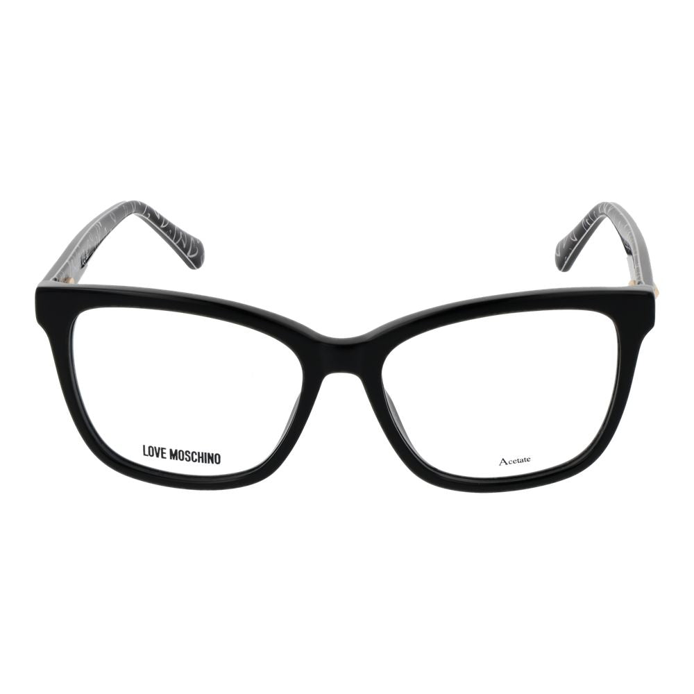 Love Moschino Schwarze Acetat-Brille (Gestell)