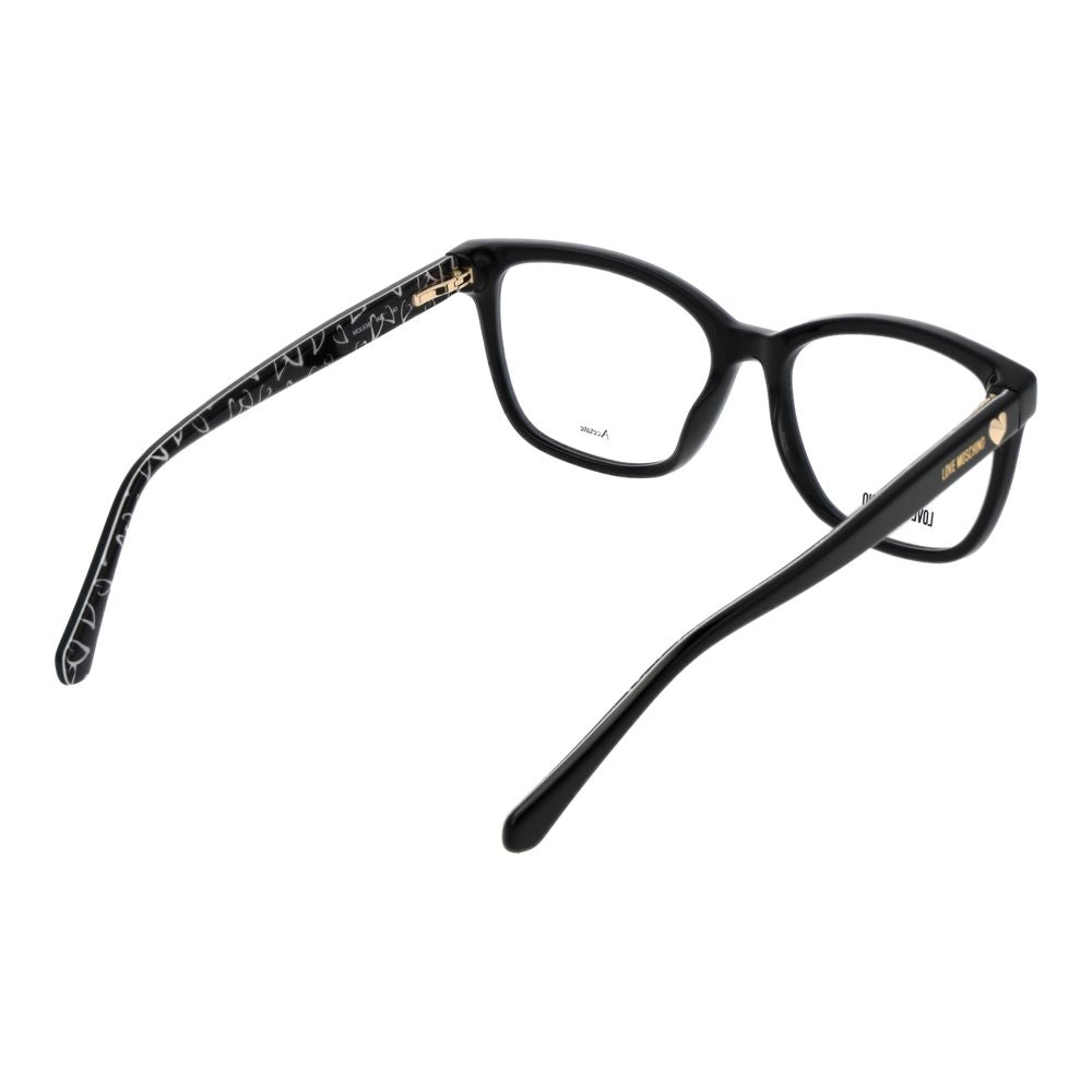 Love Moschino Schwarze Acetat-Brille (Gestell)