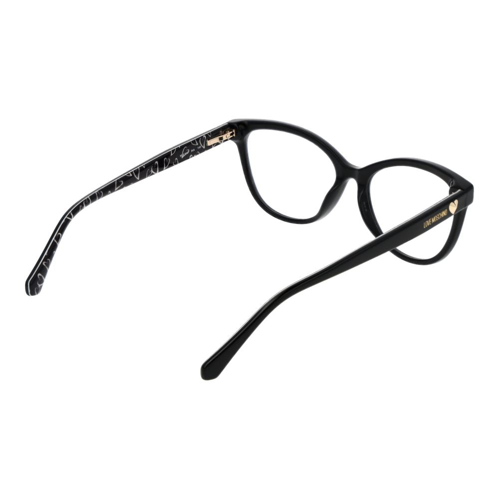 Love Moschino Schwarze Acetat-Brille (Rahmen)