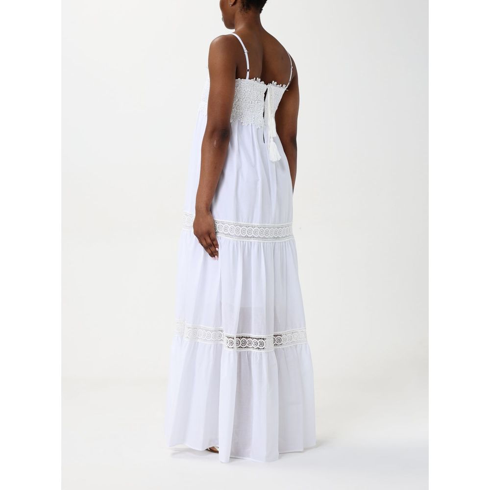 Kaos Weißes Baumwoll-Freizeitkleid