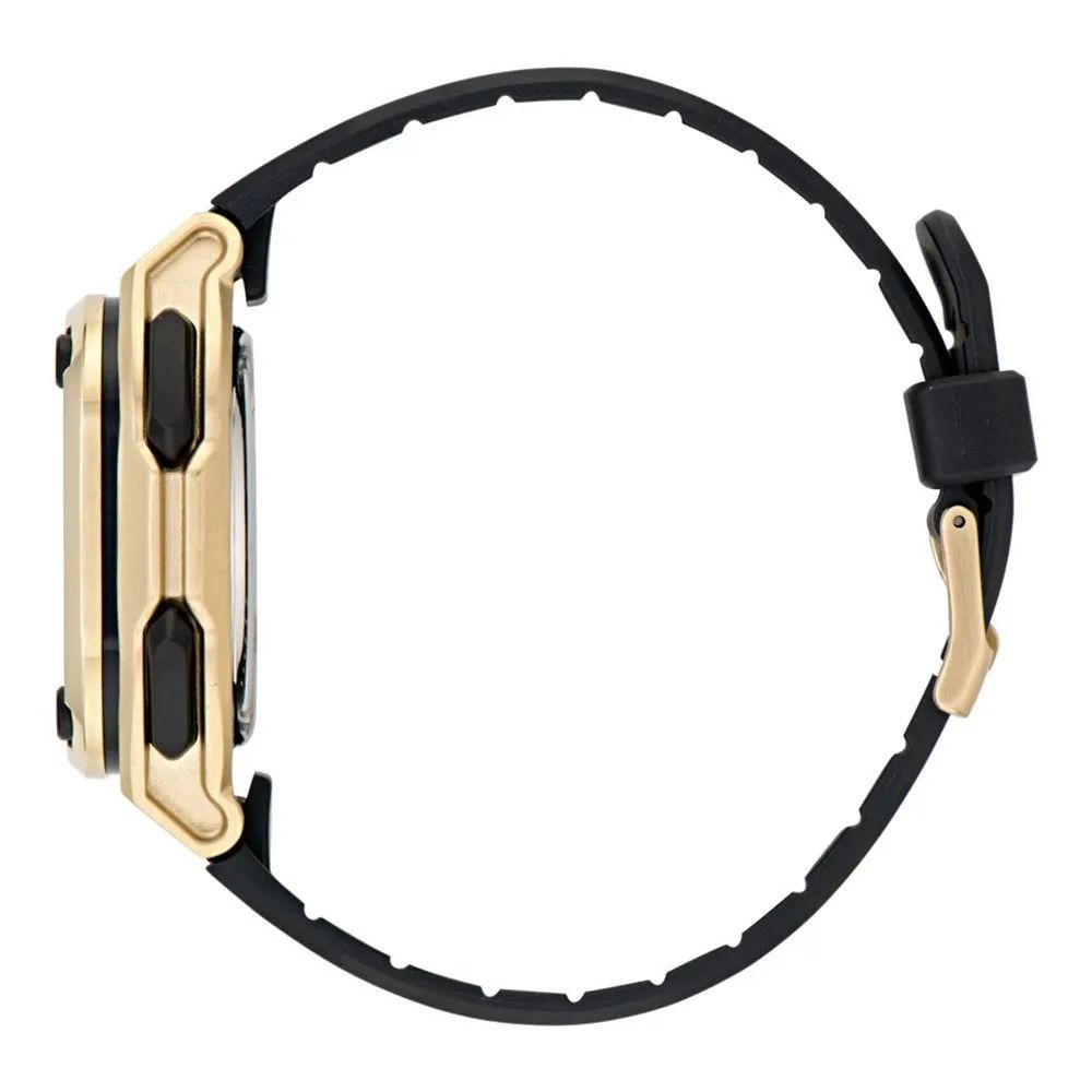 Adidas Schwarze Synthetik Sportuhr