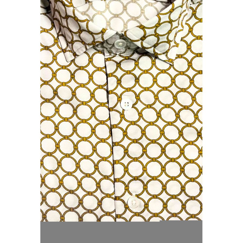 Bagutta Weißes Viskose-Hemd