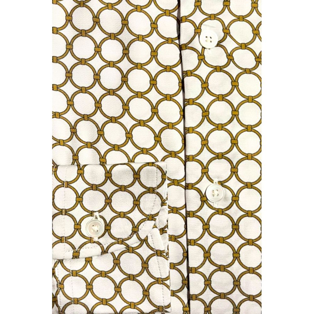 Bagutta Weißes Viskose-Hemd