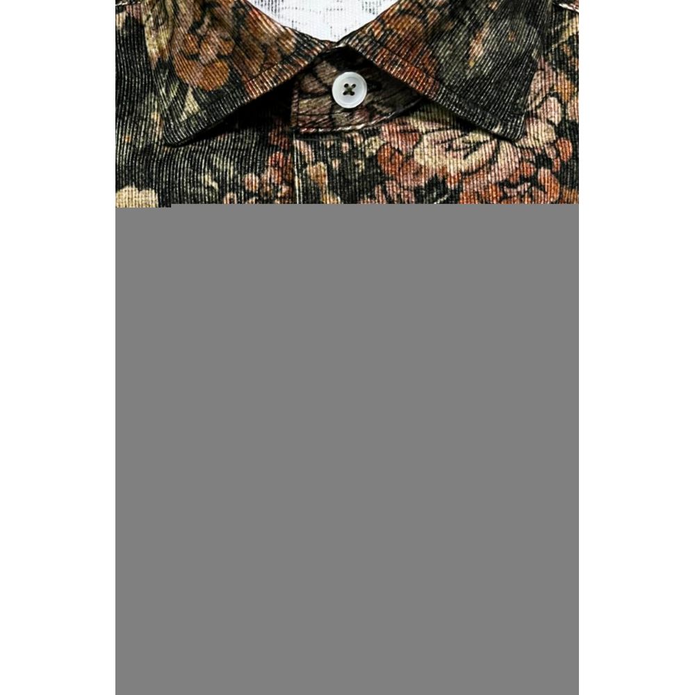 Bagutta Baumwollhemd mit Fantasiedruck