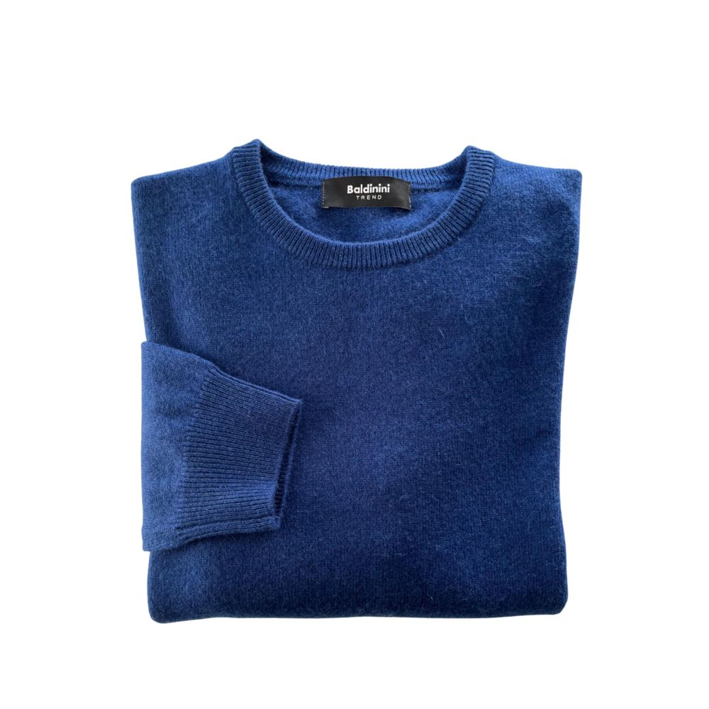 Baldinini Trend Blauer Kaschmirpullover