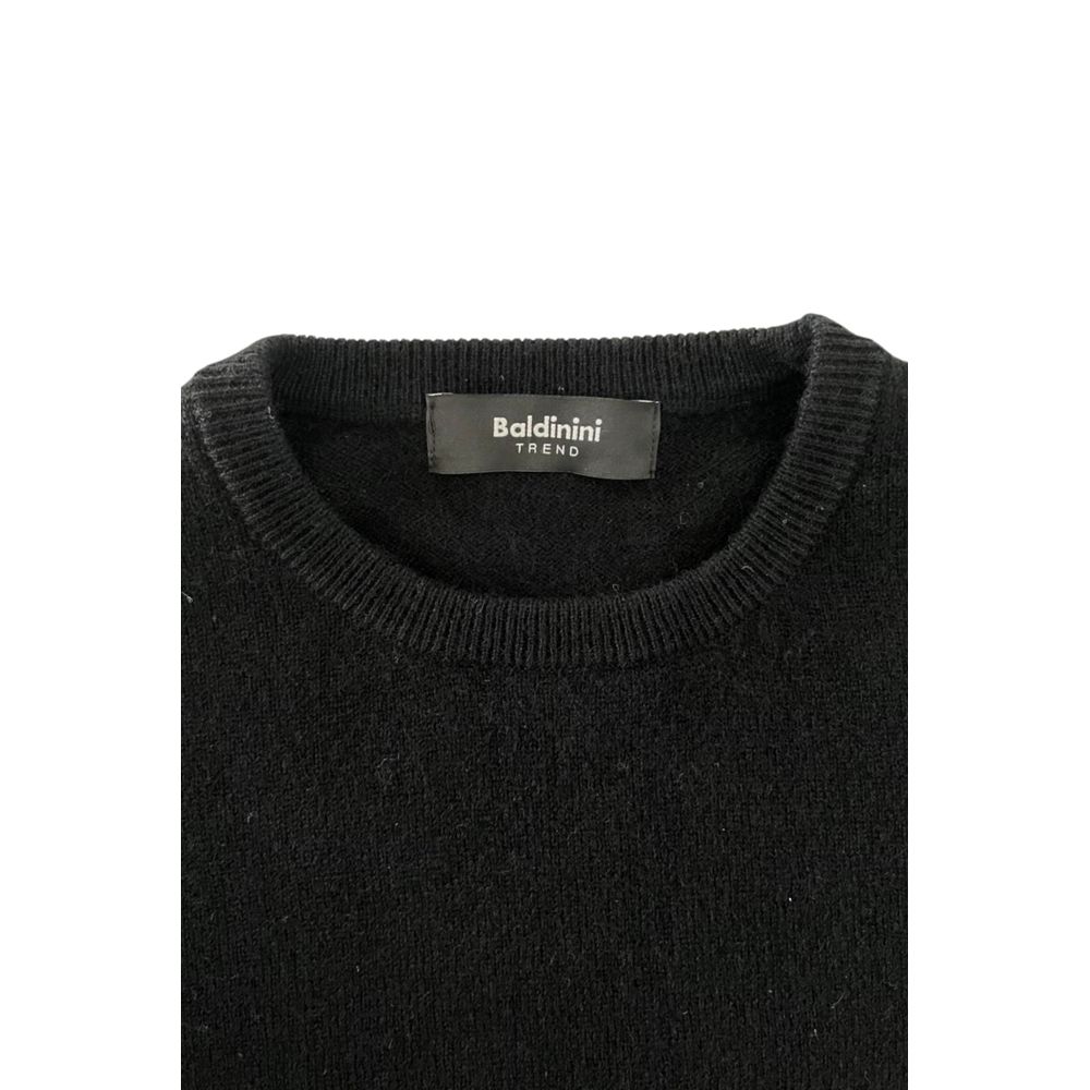 Baldinini Trend Schwarzer Kaschmirpullover