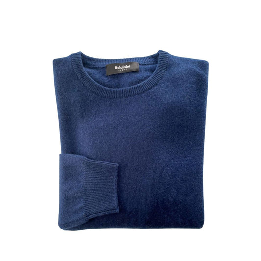 Baldinini Trend Blauer Kaschmirpullover