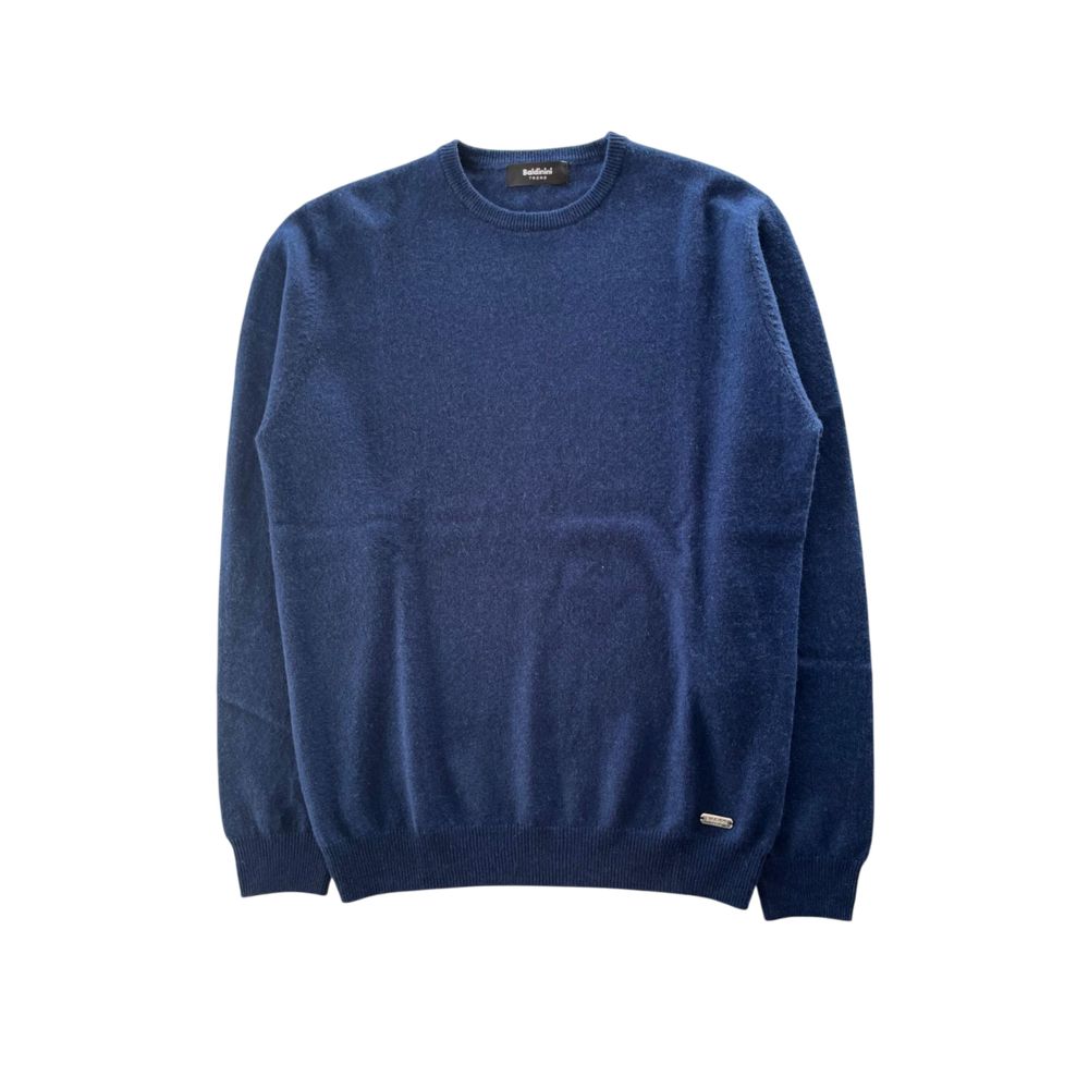 Baldinini Trend Blauer Kaschmirpullover