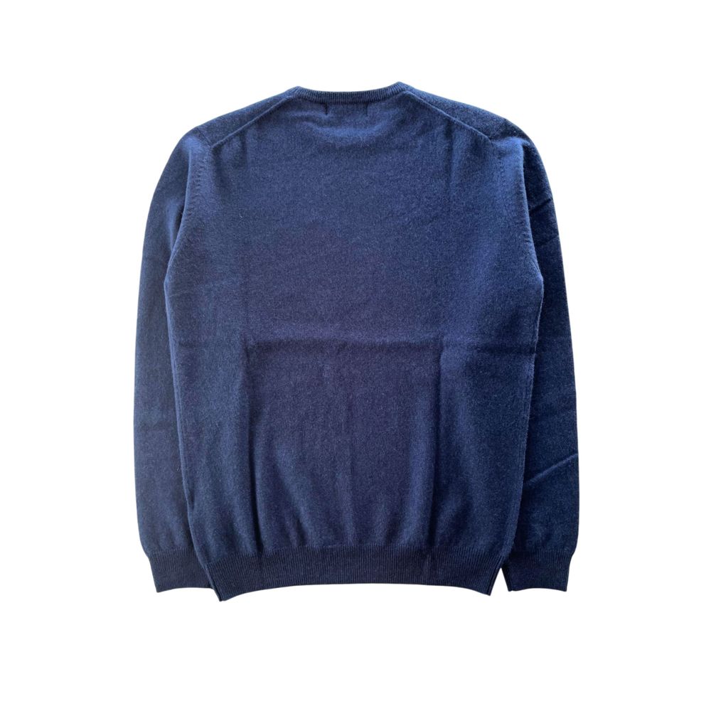 Baldinini Trend Blauer Kaschmirpullover