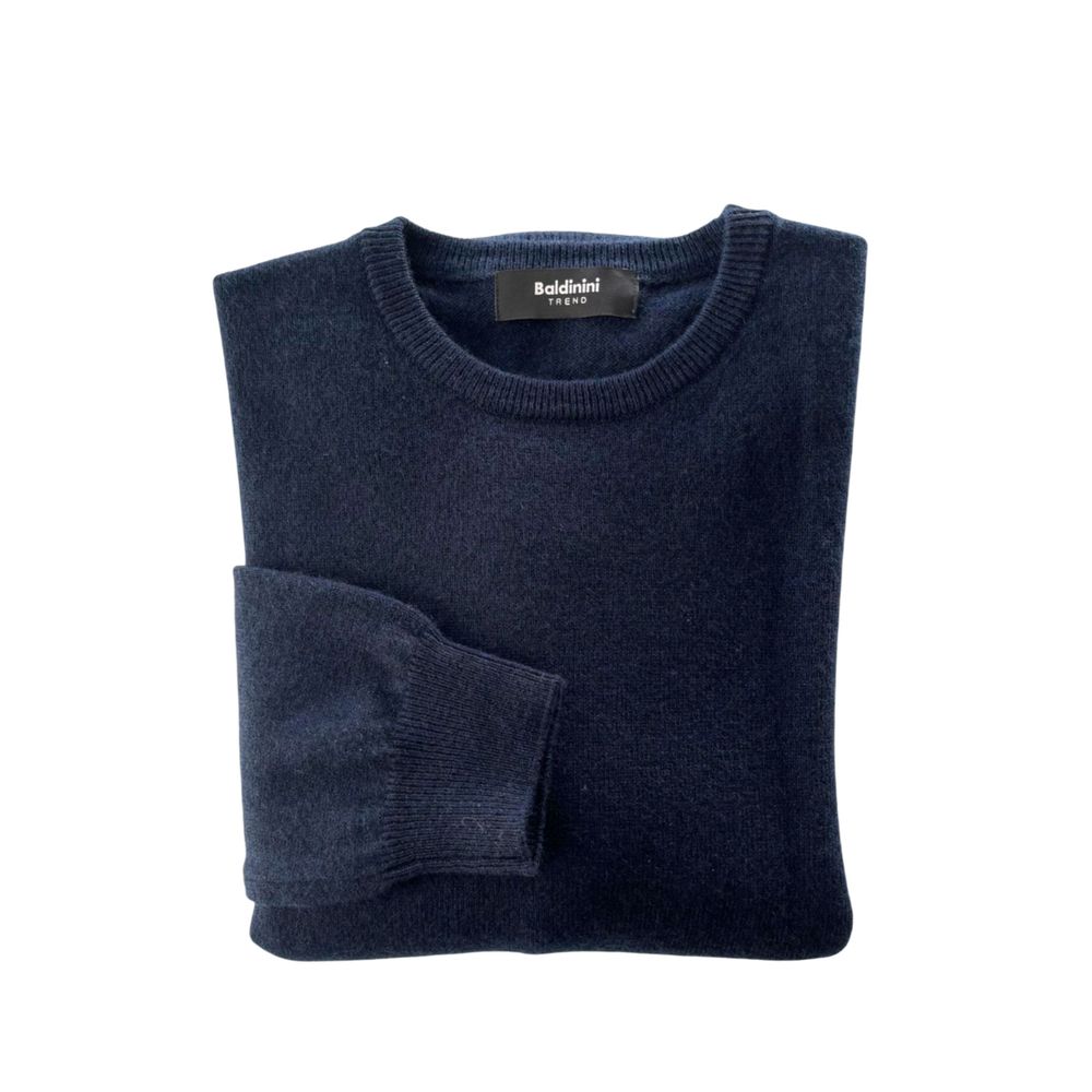 Baldinini Trend Blauer Kaschmir-Pullover