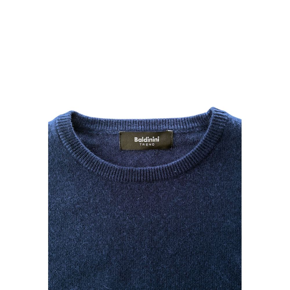 Baldinini Trend Blauer Kaschmirpullover
