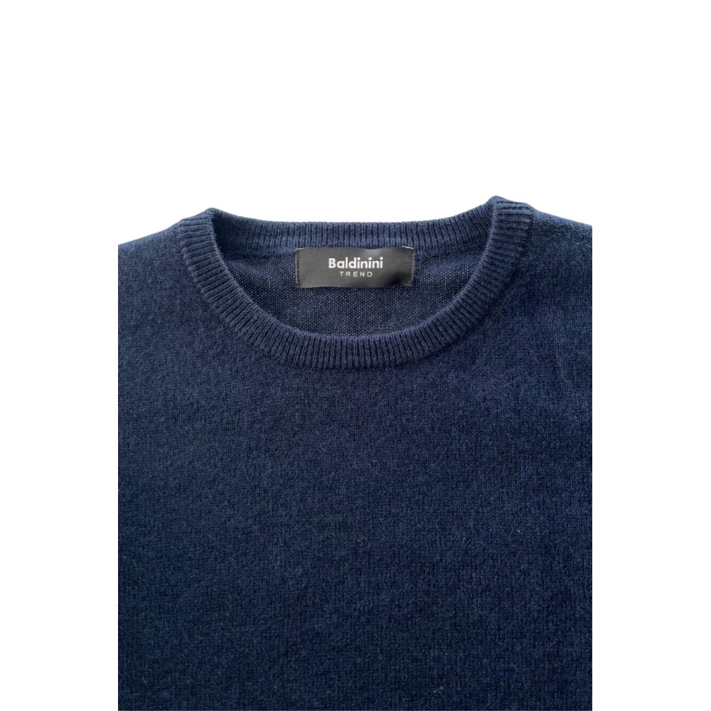 Baldinini Trend Blauer Kaschmir-Pullover