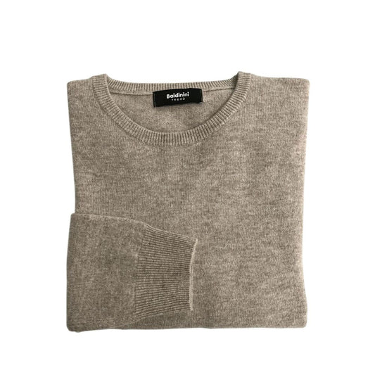 Baldinini Trend Beiger Kaschmirpullover