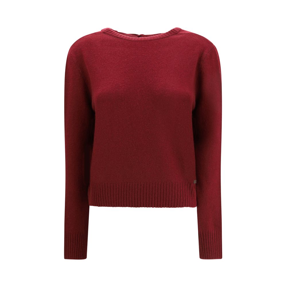 Marni Bordeauxfarbener Kaschmir-Pullover