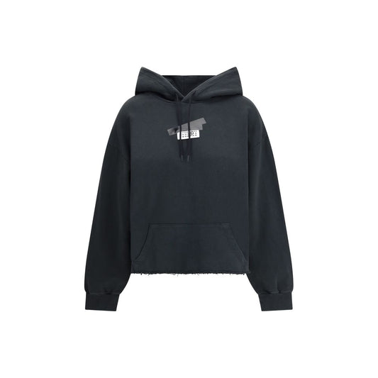 MM6 Schwarzer Baumwoll-Sweatshirt